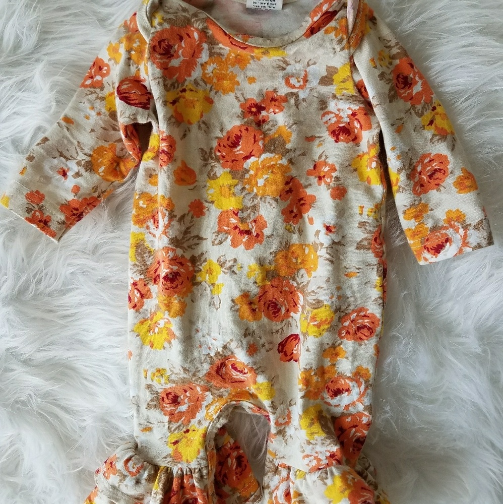 Ricrac and Ruffles Marigold romper